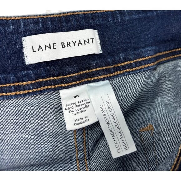 Lane Bryant Womens Flex Magic Waistband High-Rise Jegging Crop Jeans Size 28 - Picture 3 of 3